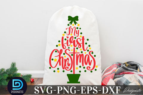 My first christmas, Christmas SVG SVG DESIGNISTIC 