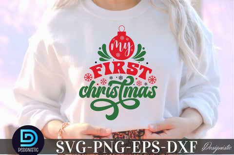 My first christmas, Christmas SVG SVG DESIGNISTIC 