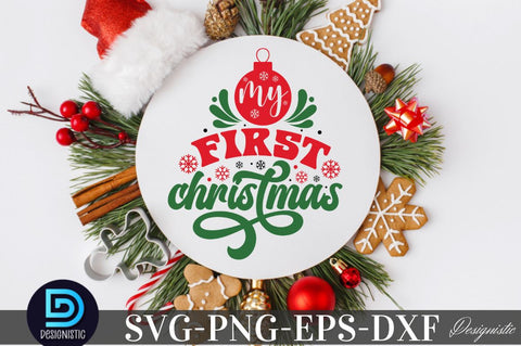 My first christmas, Christmas SVG SVG DESIGNISTIC 