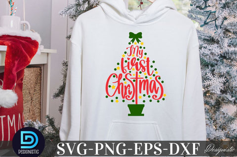 My first christmas, Christmas SVG SVG DESIGNISTIC 
