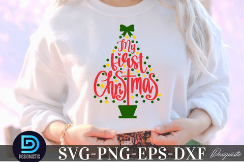 My first christmas, Christmas SVG SVG DESIGNISTIC 