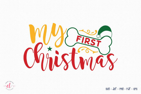 My First Christmas | Dog Christmas SVG Design SVG CraftLabSVG 