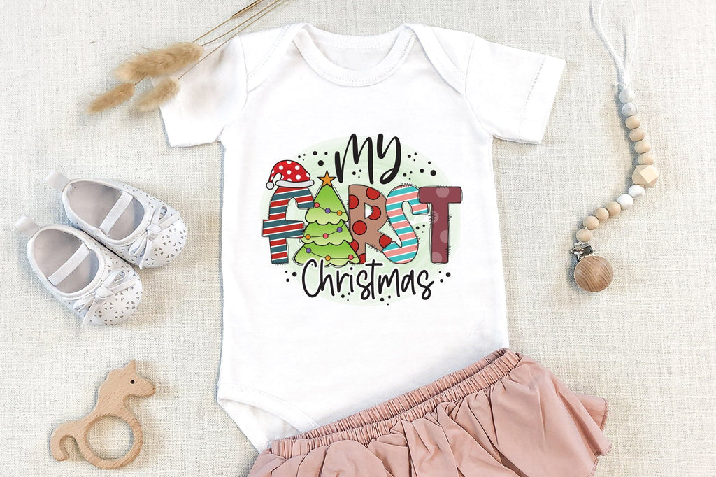 My First Christmas, Kids Christmas Sublimation - So Fontsy