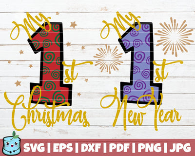 My First Christmas / New Year SVG MintyMarshmallows 