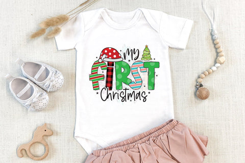 My First Christmas PNG | Kids Christmas PNG - So Fontsy