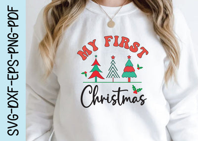 my first christmas, Retro Christmas Svg Design SVG designstore 