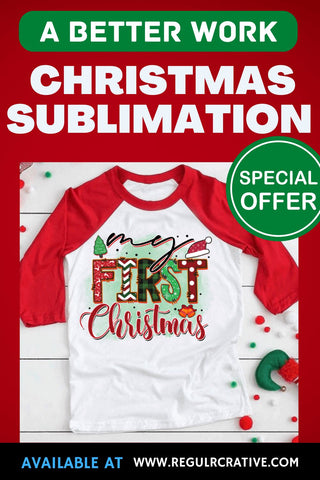 My first christmas Sublimation PNG, Sublimation Christmas Dog Design Sublimation Regulrcrative 