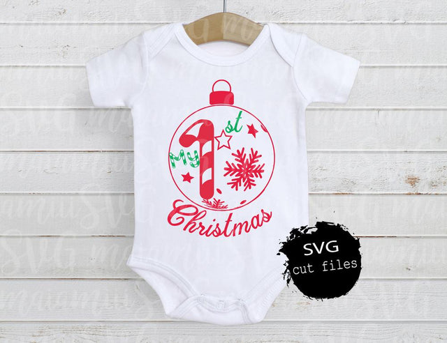 My First Christmas Svg, Baby First Christmas, First Christmas Svg, 1st Christmas Svg, Baby Svg SVG MaiamiiiSVG 