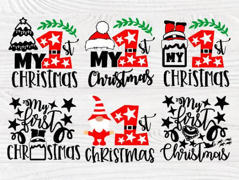 My First Christmas SVG Bundle, 1st Christmas Shirt SVG TonisArtStudio 