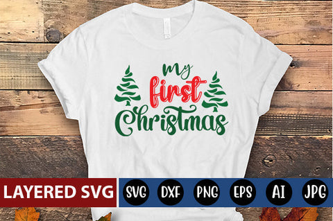 my first Christmas SVG cute file SVG Blessedprint 