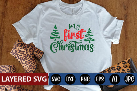my first Christmas SVG cute file SVG Blessedprint 
