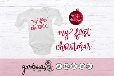 My First Christmas SVG Gardenias Art Shop 