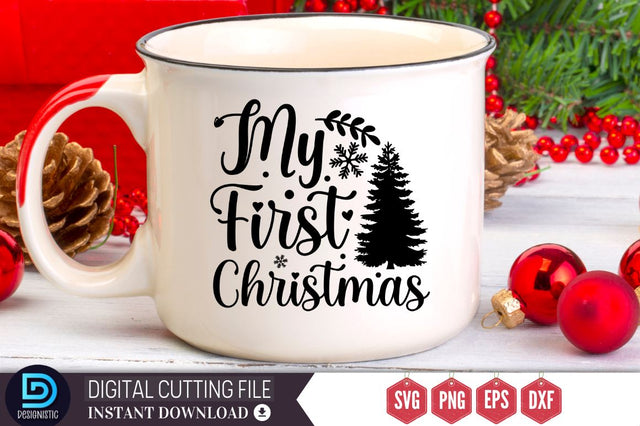 My first christmas SVG, My first christmas SVG DESIGNISTIC 