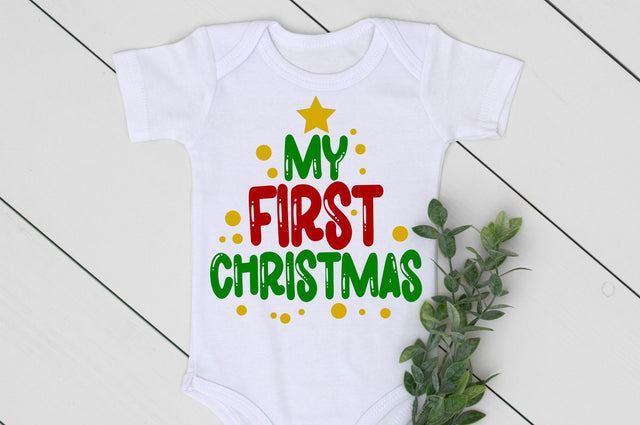 My First Christmas Svg, Png, Dxf SVG RedFoxDesignsUS 