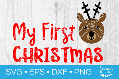 My First Christmas SVG SavanasDesign 
