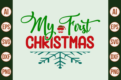 my first christmas-svg SVG nirmal108roy 