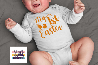 My First Easter Baby Iron On Design SVG Vinyl Decal School 