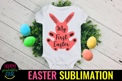 My First Easter Sublimation- Baby First Easter Sublimation Sublimation Happy Printables Club 