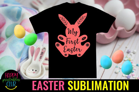 My First Easter Sublimation- Baby First Easter Sublimation Sublimation Happy Printables Club 