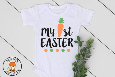 My First Easter SVG | Carrot | SVG PNG DXF SVG RedFoxDesignsUS 