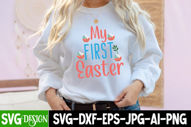 my First Easter SVG Cut File, my First Easter SVG Design SVG BlackCatsMedia 