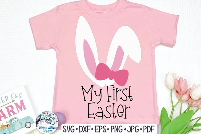 My First Easter SVG - Girl Bunny SVG Wispy Willow Designs 