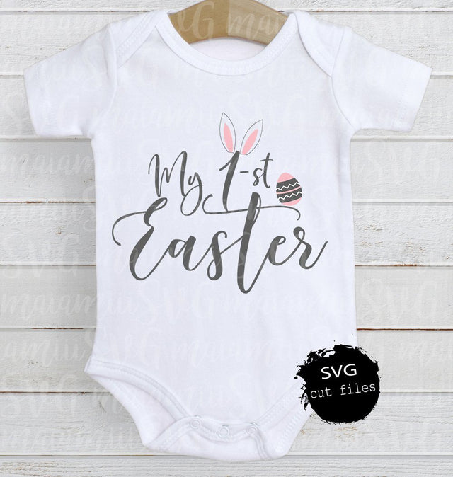 My First Easter SVG, My 1st Easter SVG, First Easter SVG, Baby Girl Easter Svg, Easter Svg, Girl Easter Svg, Happy Easter Svg SVG MaiamiiiSVG 