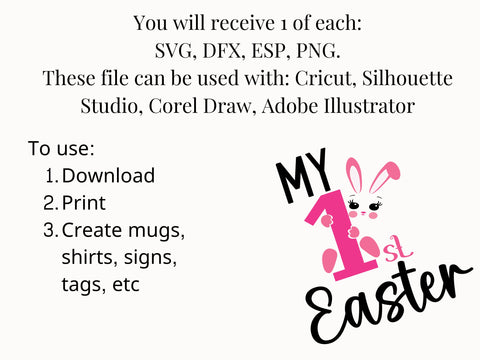 My first Easter SVG PNG Files for cutting machines SVG Elise Cellucci 