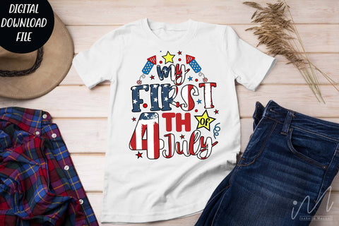 My first fourth of July png, 4th of July t shirt png SVG Isabella Machell 