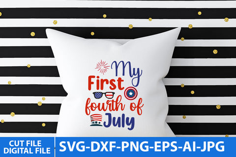 my first fourth of july SVG Cut File | my first fourth of july SVG Design SVG BlackCatsMedia 