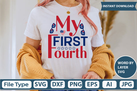 My First Fourth Svg Cut File SVG DesignPlante 503 