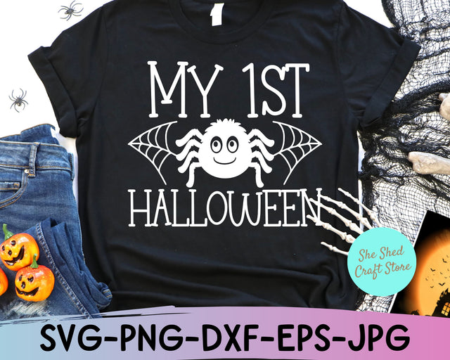 My First Halloween, Baby Boy Halloween Svg, Halloween Shirt Svg, Trick or Treat Svg SVG She Shed Craft Store 