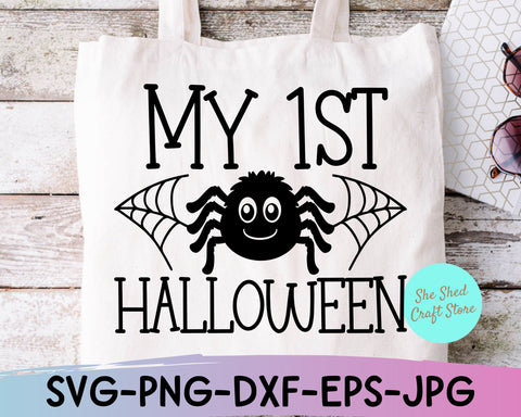 My First Halloween, Baby Boy Halloween Svg, Halloween Shirt Svg, Trick or Treat Svg SVG She Shed Craft Store 