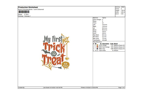 My First Halloween, Baby Fall, Fall Embroidery Embroidery/Applique DESIGNS SVG Digital Designer 