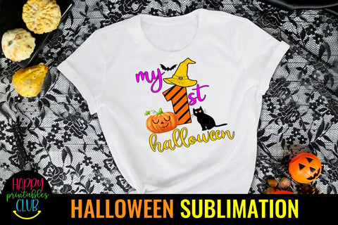 My First Halloween - First Halloween Sublimation-Halloween Sublimation Happy Printables Club 