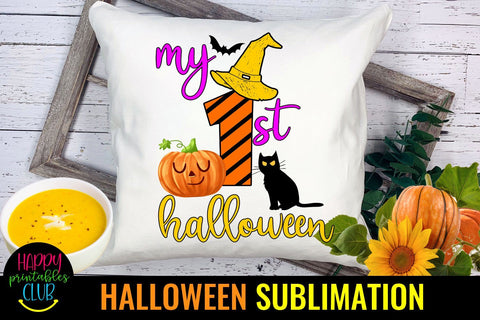 My First Halloween - First Halloween Sublimation-Halloween Sublimation Happy Printables Club 