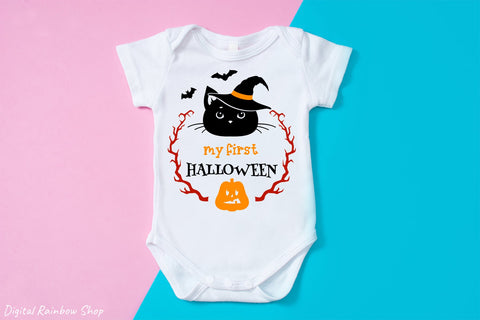 My first Halloween, Halloween baby, kids Halloween svg SVG Digital Rainbow Shop 