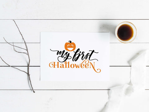 My first Halloween | Pumpkin cut file SVG TheBlackCatPrints 