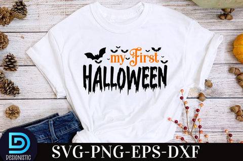 My first Halloween, Retro Halloween SVG Design, SVG DESIGNISTIC 