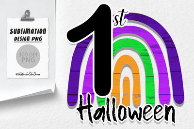 My First Halloween Sublimation WatercolorColorDream 