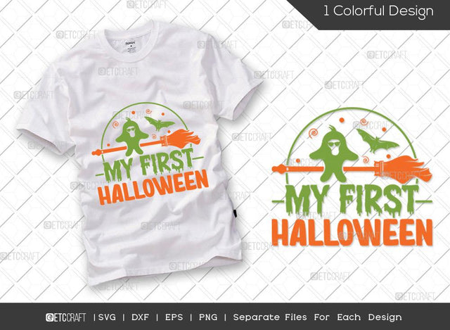 My First Halloween SVG Cut File | Halloween Svg | Baby Girl Ghost Svg | Baby Halloween Svg | Boo Svg | Halloween T-shirt Design SVG ETC Craft 