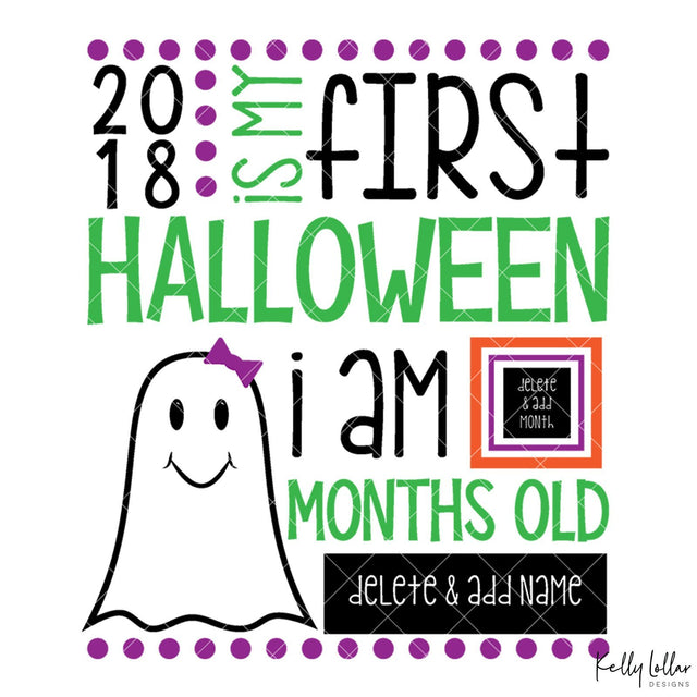 My First Halloween SVG Kelly Lollar Designs 