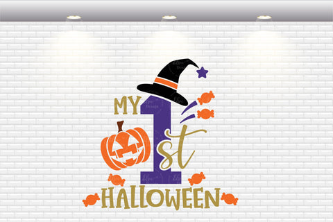 My First Halloween - SVG, PNG, DXF, EPS SVG Elsie Loves Design 