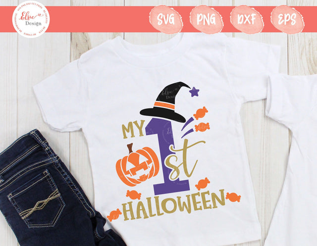My First Halloween - SVG, PNG, DXF, EPS SVG Elsie Loves Design 