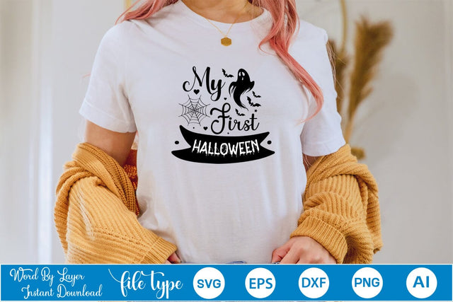 My First Halloween SVG SVGs,Quotes and Sayings,Food & Drink,On Sale, Print & Cut SVG DesignPlante 503 