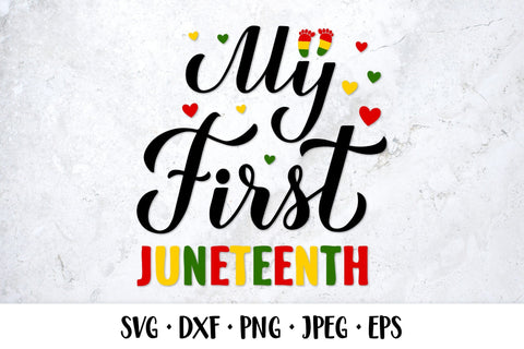 My First Juneteenth. Baby 1st Freedom Day. Juneteenth SVG SVG LaBelezoka 