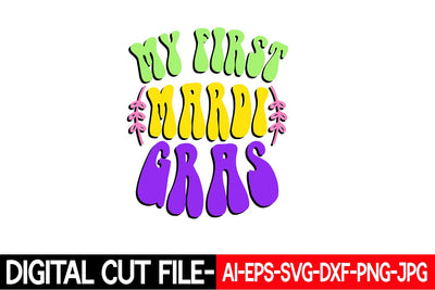 My first Mardi Gras Svg Cut File SVG Blessedprint 