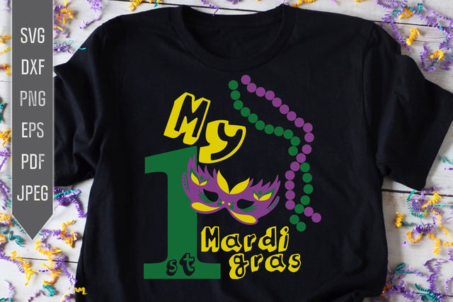 My First Mardi Gras Svg. Mardi Gra Baby Onesie Svg. Mardi Gras Baby Bib Svg. My 1st Mardi Svg. Cricut, Silhouette. Sublimation, Iron On etc. SVG Mint And Beer Creations 