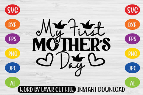 My First Mother's Day SVG SVG MStudio 