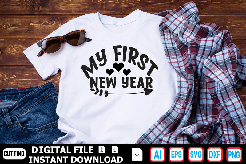 My First New Year SVG Craftlabsvg24 